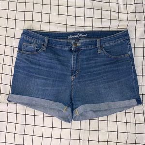 Plus size jean shorts